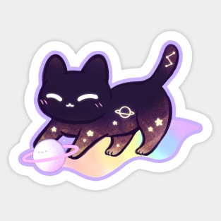 Galaxy cat rainbow kawaii Sticker